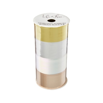Life at Home Curling Ribbon 4 Pack - Gold 1 ea, $2.00/1ea