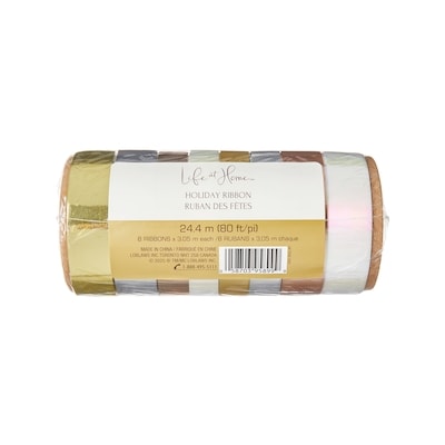 Life at Home Holiday Ribbon 8 Pack - Gold 1 ea, $2.00/1ea
