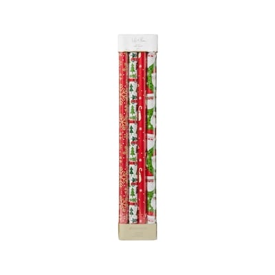 Life at Home Heavyweight Gift Wrap 4 Pack - Snowflakes Assorted 4 ea, $8.00/1ea