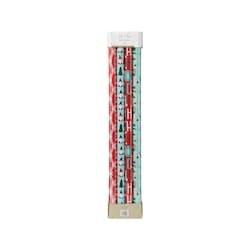Life at Home 4 rouleaux de papier-cadeau épais – assortiment avec Ho Ho Ho 4 ea, 8,00 $/1ch