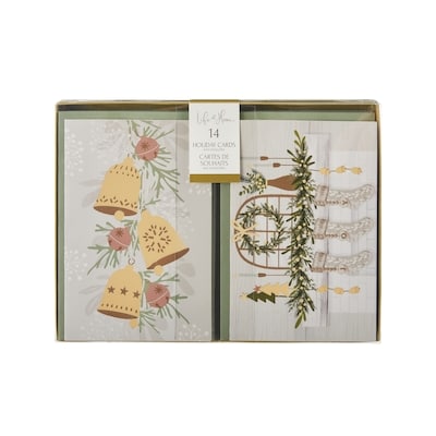 Life at Home Ensemble de 14 cartes de souhaits assorties – cloches 14 ea, 0,64 $/1ch