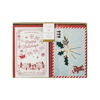 Life at Home Assorted Holiday Cards 14 Pack - Holly 14 ea, $0.64/1ea