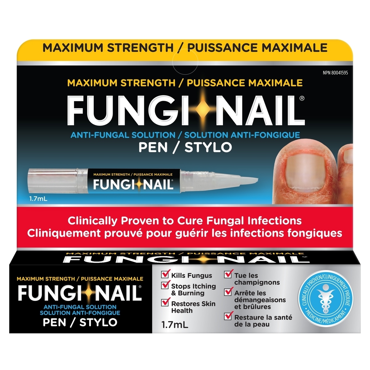 Fungi Nail Pen Applicator Anti-Fungal Solution 1.7 ml, $852.35/100ml