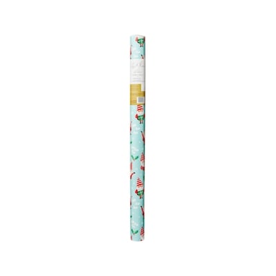 Life at Home Jumbo Heavyweight Gift Wrap - Mini Santas 1 ea, $12.00/1ea