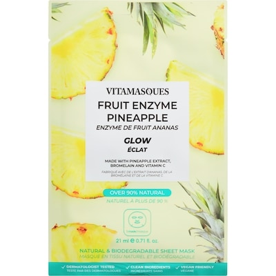 Vitamasques Masque pour le visage enzyme de fruit ananas 1 ea, 5,50 $/1ch