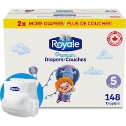Premium Diapers, Size 5 - 148 Count, Disposable Baby Diapers