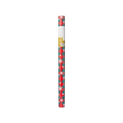 Life at Home Jumbo Heavyweight Gift Wrap - Snowflake Plaid 1 ea, $12.00/1ea