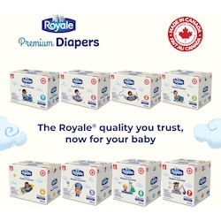 Royale Premium Diapers, Super Pack, Size 78 Count, Disposable