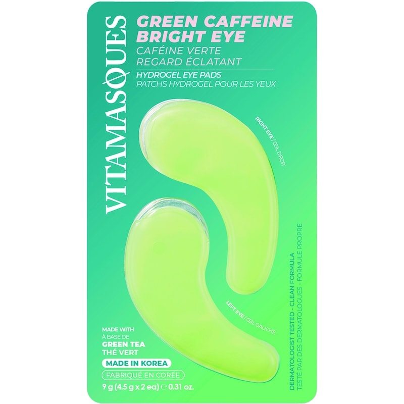 Bright Eye Hydrogel Eye Pads, Green Caffeine
