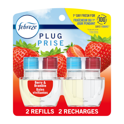 Febreze Plug In Air Freshener Scented Oil Refill Berry & Bramble, 2ct 52 ml, $30.75/100ml