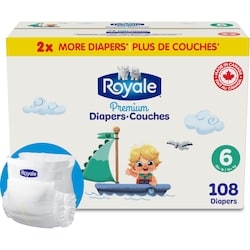 Premium Diapers, Size 6 - 108 Count, Disposable Baby Diapers