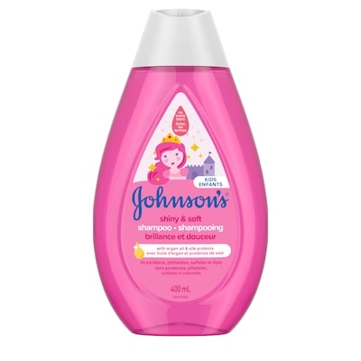 Johnson & Johnson Shiny & Soft Tear-Free Kids' Shampoo Argan Oil 400 ml, $2.25/100ml