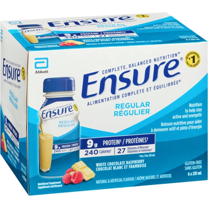 Nutritional Supplement White Chocolate Raspberry