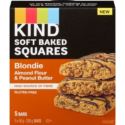 Kind bar Soft Baked Squares Blondie Almond Flour & Peanut Butter 200 g, $4.50/100g
