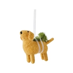 Life at Home Felt Dog and Christmas Tree Ornament 1 ea, $7.00/1ea