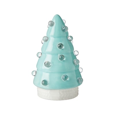Life at Home Light Up Ceramic Tree Decoration 4 in - Blue 1 ea, $5.00/1ea
