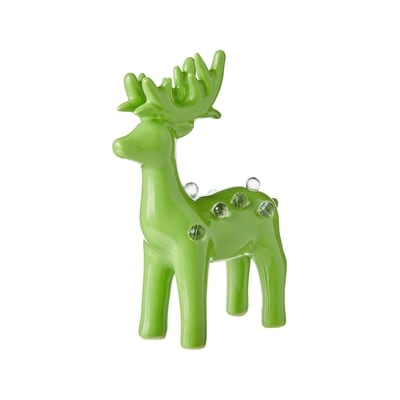 Life at Home Light Up Ceramic Reindeer Decoration 5 in - Green 1 ea, $5.00/1ea