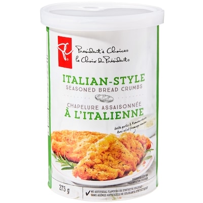 President's Choice Italian-Style Seasoned Bread Crumbs 275 g, $0.87/100g
