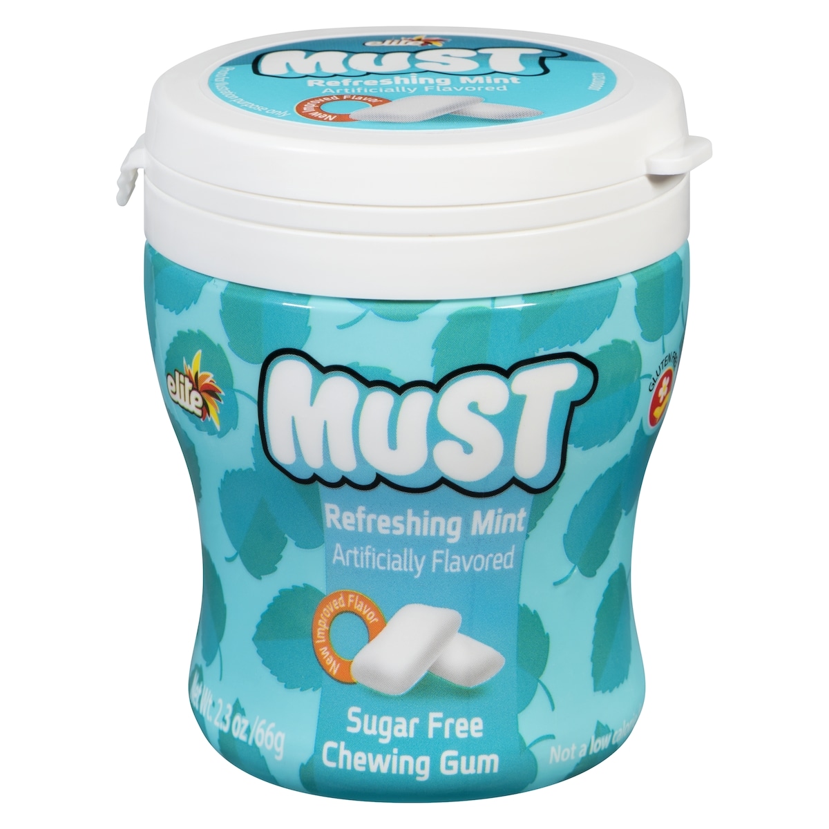 Elite Gomme à mâcher sans sucre menthe 66 g, 9,83 $/100g