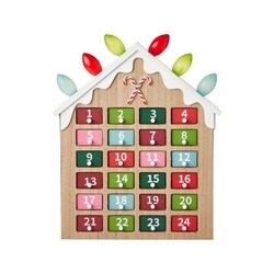 Life at Home Calendrier de l’Avent lumineux en forme de maison en pain d’épice 1 ea, 34,00 $/1ch