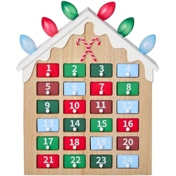 Life at Home Calendrier de l’Avent lumineux en forme de maison en pain d’épice 1 ea, 35,00 $/1ch