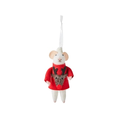 Life at Home Ornement en feutre en forme de souris avec un chandail 1 ea, 7,00 $/1ch