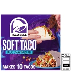 Taco Bell Ensemble à tacos fringales Taco souple 420 g, 0,95 $/100g