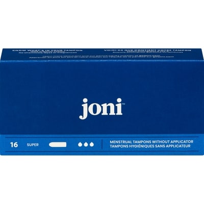 JONI Menstrual Tampons Without Applicator Super 1 ea, $6.49/1ea