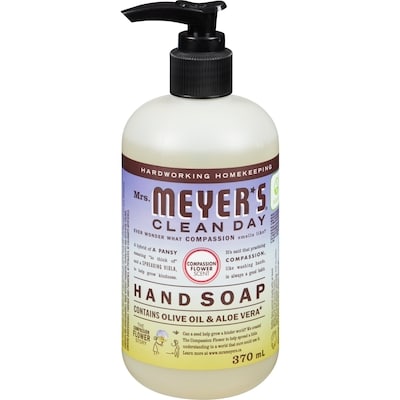 Mrs. Meyer's Clean Day Hand Soap Compassion Flower Scent 370 ml, $2.16/100ml