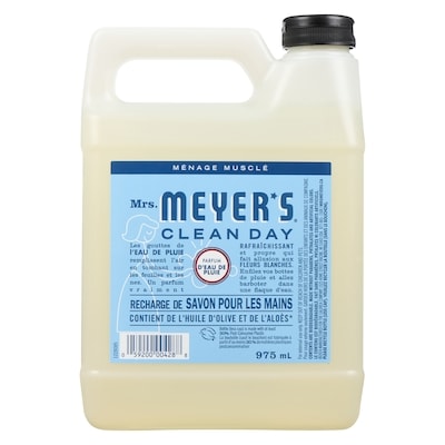 Mrs. Meyer’s Clean Day Recharge de savon pour les mains eau de pluie 975 ml, 1,33 $/100ml