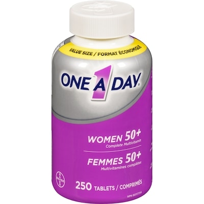 One A Day Multivitamines complètes femmes 50+ format économique 250 ea, 0,11 $/1ch