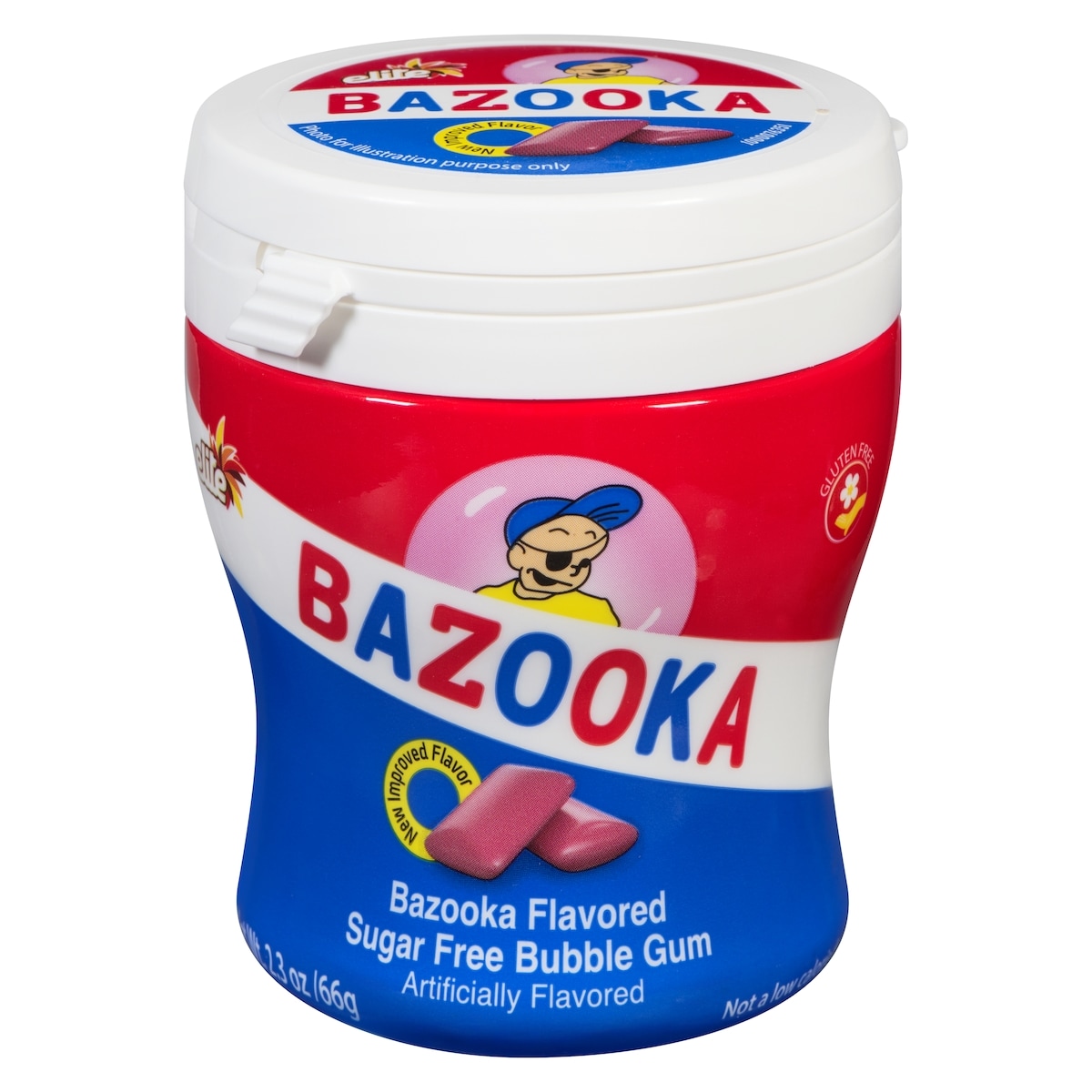 Elite Gomme à mâcher sans sucre 66 g, 9,83 $/100g