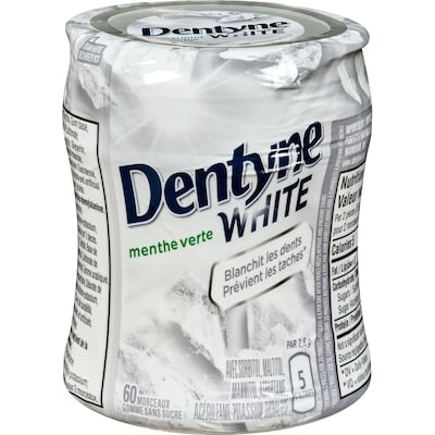 Dentyne Gomme sans sucre menthe verte 60 ea, 0,09 $/1ch