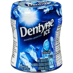 Dentyne Ice gomme sans sucre menthe poivrée 60 ea, 0,07 $/1ch