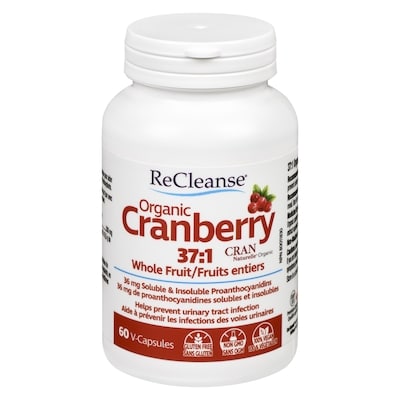 Prairienaturals 37:1 Organic Cranberry Whole Fruit 60 ea, $0.67/1ea