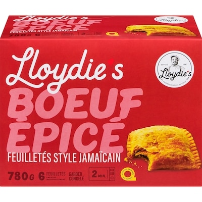 Lloydie's Feuilletés style jamaïcain boeuf épicé 6 ea, 1,33 $/1ch