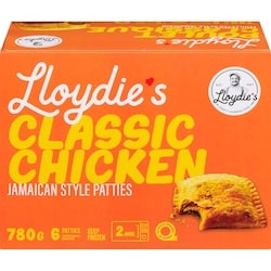 Lloydie's Jamaican Style Patties Classic Chicken 6 ea, $1.08/1ea