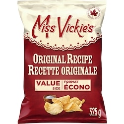 Miss Vickies Original Recipe Kettle Cooked Potato Chips 325 g, $1.69/100g