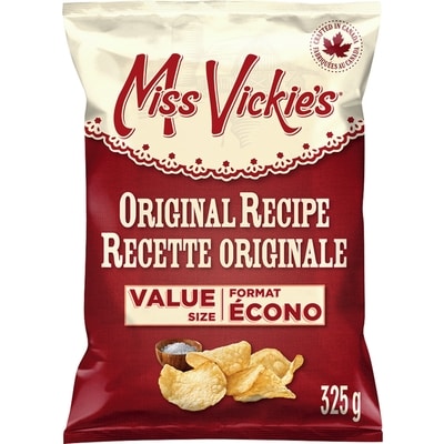 Miss Vickies Original Recipe Kettle Cooked Potato Chips 325 g, $2.15/100g