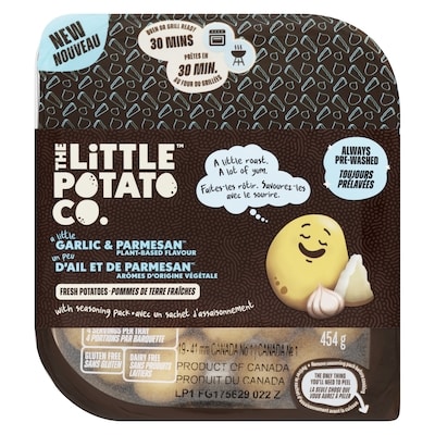 null The Little Potato Company Oven Ready Garlic & Parmesan, Plant-Based 454 g, $1.32/100g