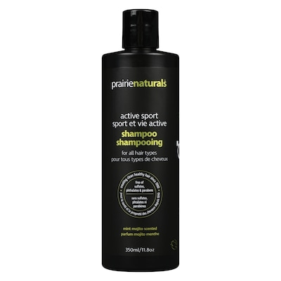 Prairienaturals Shampoo Active Sport Mint Mojito Scented 350 ml, $5.43/100ml