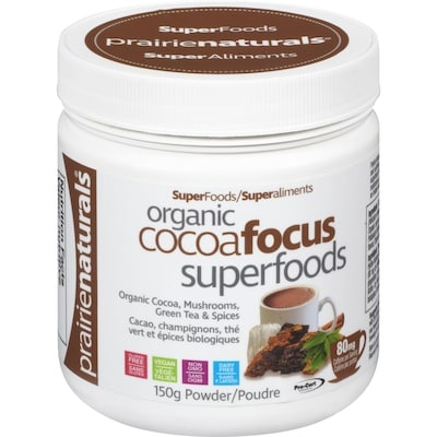 Prairienaturals Superfoods Organic Cocoafocus Superfoods Powder 150 g, $33.33/100g