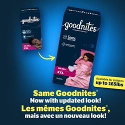 Goodnites Girls' Nighttime Underwear, Size XXL (120-165 lbs), 24