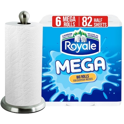 Royale Mega Paper Towel, 6 Mega Rolls, 82 Sheets per Roll 6 ea, $0.83/1ea
