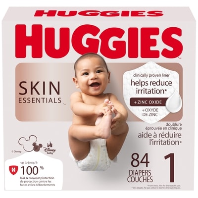 Huggies Skin Essentials Baby Diapers, Size1 (8-14 lbs), 84 Ct 84 ea, $0.43/1ea