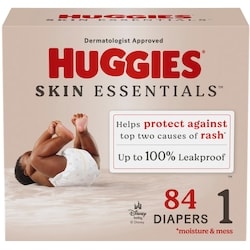 Skin Essentials Baby Diapers, Size1 (8-14 lbs), 84 Ct