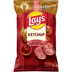 Lay's Ketchup flavoured Potato Chips 220 g, $1.82/100g