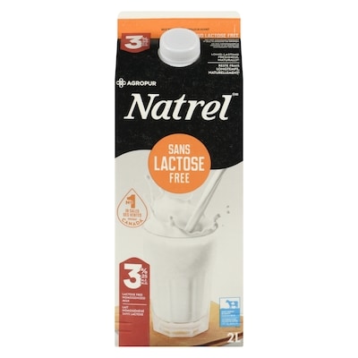 Natrel Lactose Free Homogenized Milk 3.25% M.F. 2 l, $0.33/100ml
