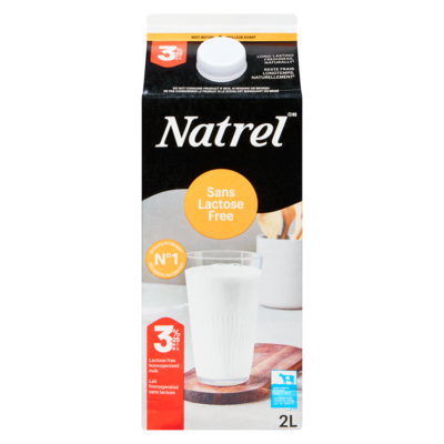 Natrel Lactose Free Homogenized Milk 3.25% M.F. 2 l, $0.32/100ml