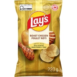 Lay's Roast Chicken flavoured Potato Chips 220 g, $2.40/100g
